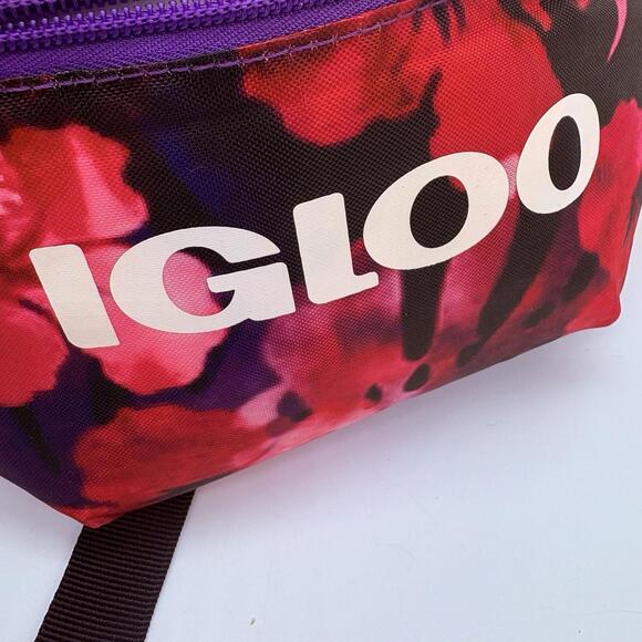 Igloo Bag Seaside Fanny Pack Soft Sided Cooler Insulated Color Digital Purple - Picture 5 of 6